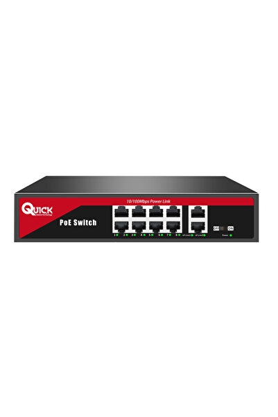 quick global technology QUICK Q8P2U 8 PORT POE SWITCH