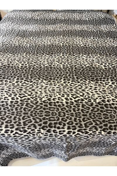 ŞENER HOME Leopard Printed 200X240 Cm. Double (Battal) Single Pique