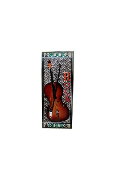 ECOME Vintage Music Themed Panel Violin Vertical - Decorative Home and Office Gift