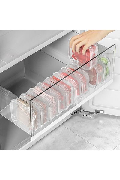 Optim Solution Recipient pentru depozitarea alimentelor, cutie dreptunghiulară din plastic sigilată, 12 x 12 x 4,5 cm, 350 ml, transparent
