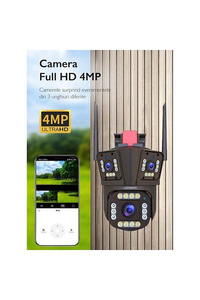 Loosafe P30 Pro Wifi Triple Surveillance Camera