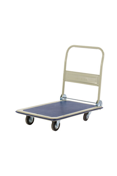 Jrwh Transport عربة يدوية بمقبض قوي ومنصة لحمل حمولة 300 كجم مع عجلات دوارة سلسة