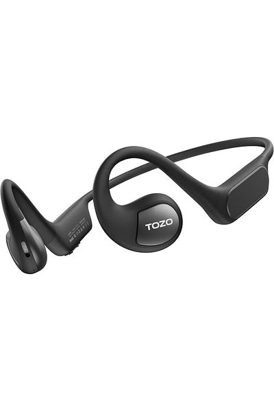 Smart Vibe Casti True Wireless TOZO® OpenReal Air Conduction Technology, Stereo Sound, Noise Cancelling, Black