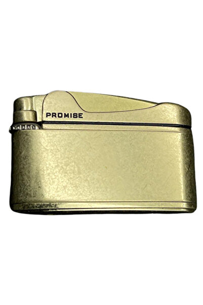 PROMISE Soft Flame Fırçalı Gold Metal Çakmak