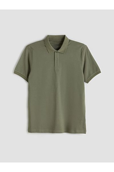 LC Waikiki Ανδρικό μπλουζάκι LCWAIKIKI Classic μαύρο πόλο με κοντό μανίκι πικέ