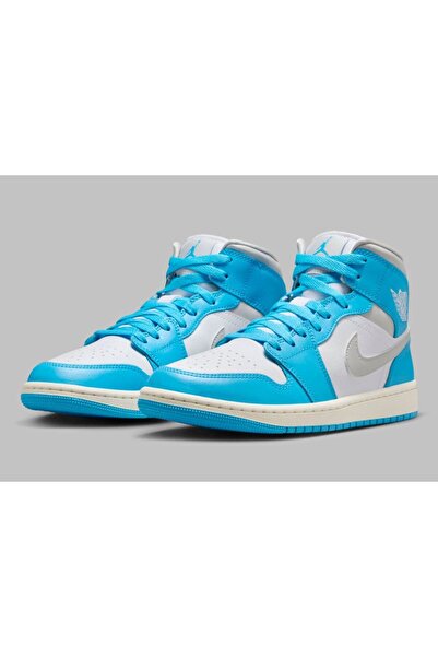 Nike Air Jordan 1 Mid Unisex Günlük Stlil Sneaker (Blue Sport )