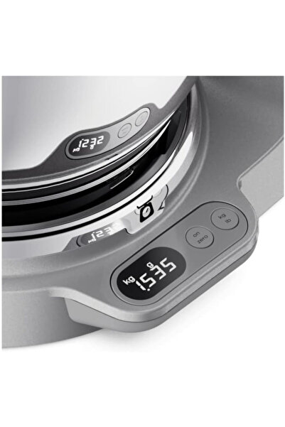 Kenwood Kitchen Machine Titanium Chef Baker, 1800W, Built-in Scale, DuoBowl 7L+5L, 3 Attach, KVL85.344SI