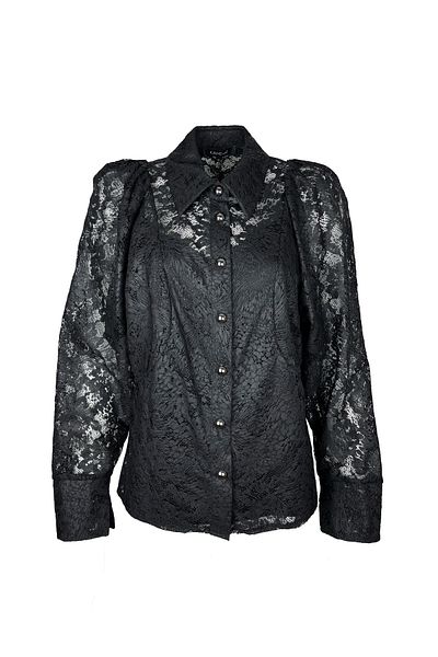 KAMEYA Black Lace Shirt