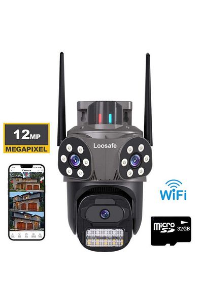 Loosafe Securesight Wireless Triple Cctv Surveillance Camera