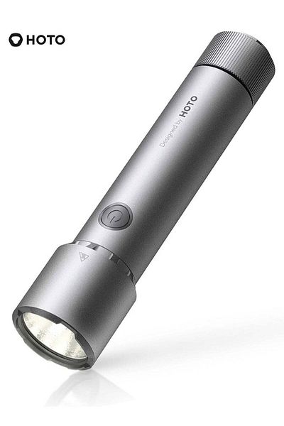 hoto High Brightness Flashlight, 2300lm Beam, IP68 Waterproof, Dual Power, Emergency Use – QWSDT005
