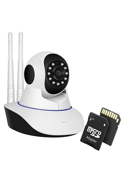 TodayShop Wireless surveillance camera with 2 antennas, portable with 32 GB memory card