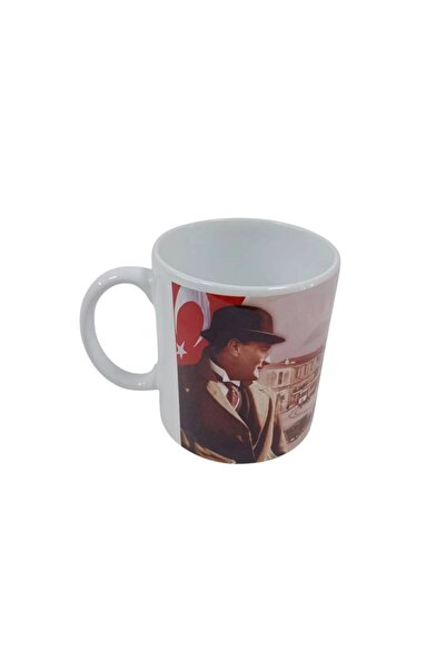 İZMİR ASKERİ MALZEME Ataturk Illustrated Izmir Clock Tower Special Design Mug...