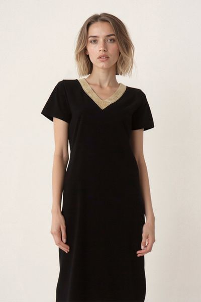 Vitrin Rochie Midi Casual cu Guler Dantela