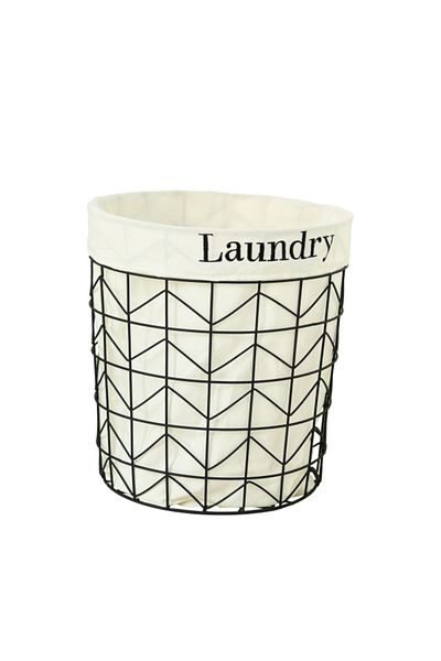 HONEYBEE Iron Laundry Hamper 36 x 33 cm