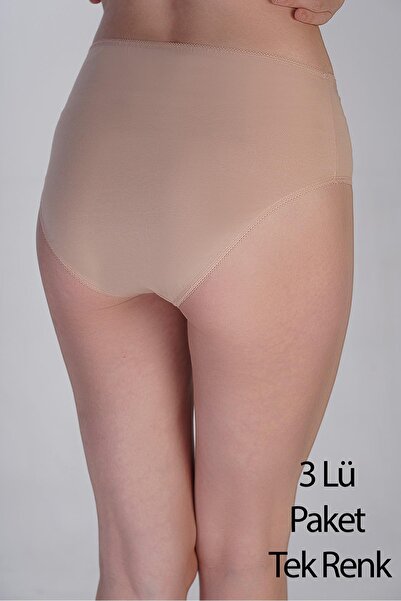 cotonhause Γυναικεία εσώρουχα μπικίνι μισής μέσης 3 πακέτο – βαμβακερή άνετη εφαρμογή Skin 365002