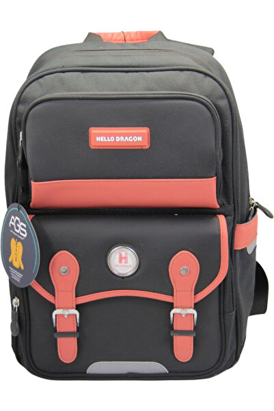 HELLO DRAGON School Bag Model 12 Black Cn0027