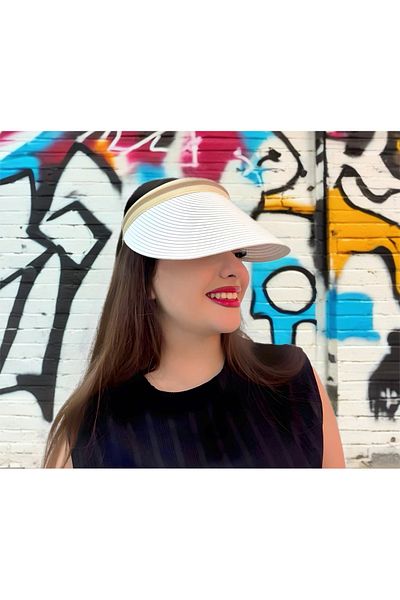 ZERAMİNE Straw Visor Hat