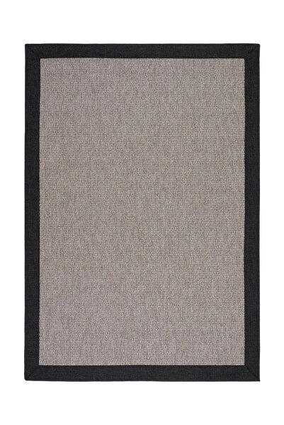 Halımax Siena M204 Hasır Dokulu İthal Sisal Halı Dikdörtgen Bordürlü Gri Sisal Mutfak Koridor Halısı