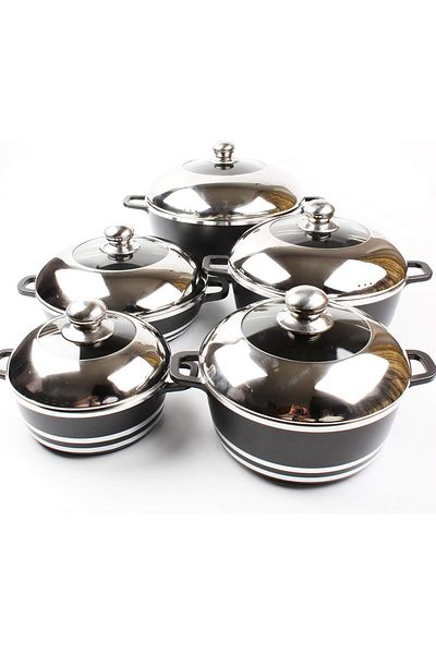 Dessini 10-Piece Non Stick Durable Granite Cookware Set