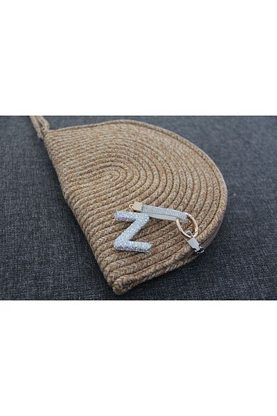 ElifTakı Letter Stone Keychain