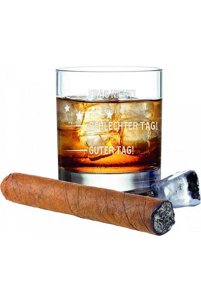 LEONARDO engraved gift glass, glass, transparent, 400 ml