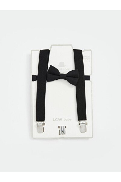 LC Waikiki LCW baby Fiyonk Detaylı Erkek Bebek Papyon ve Pantolon Askısı