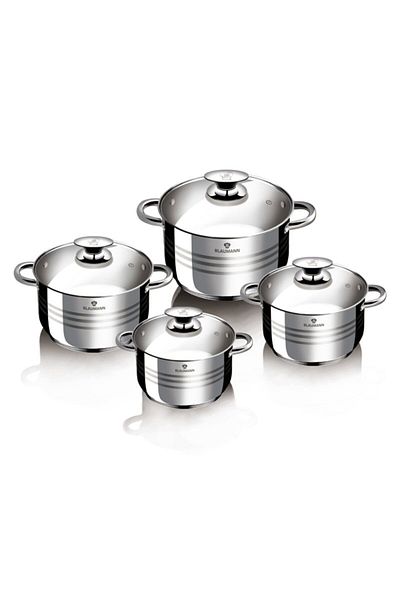 Blaumann Set of 8 stainless steel dishes Gourmet Line