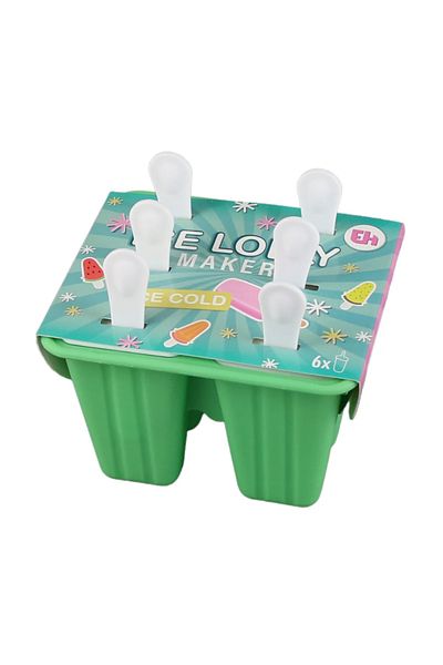 Excellent Houseware Φόρμα παγωτού EH, σιλικόνης, πράσινη, 14 x 12 x 12 εκ.
