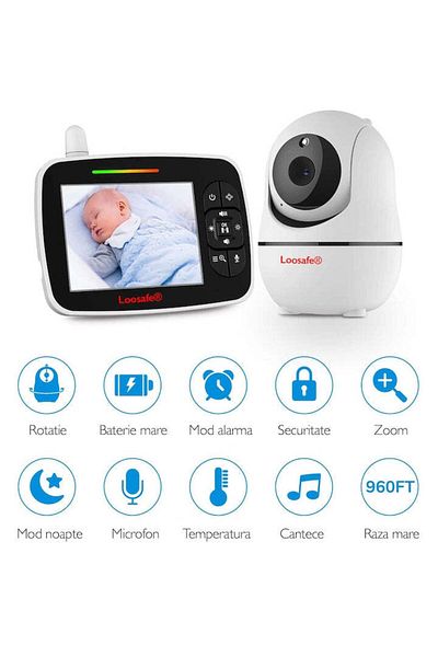 Loosafe Baby Monitor WIFI Loosafe SM935 Double PTZ