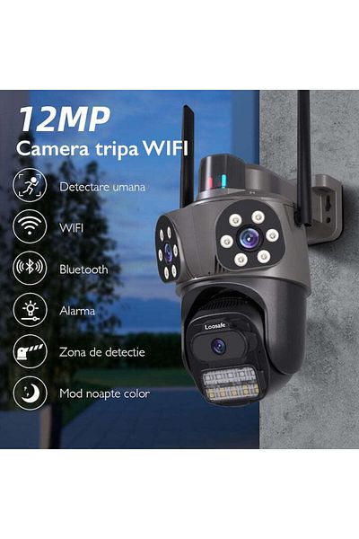 Loosafe Securesight Wireless Triple Cctv Surveillance Camera
