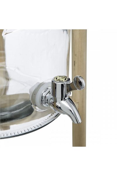 Secret de Gourmet Ester lemonade jar, glass, 8 liters, stand included, 26 x 21 x H 46.5 cm