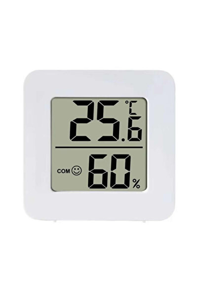 ROBİZ 45mm Mini Nem Sıcaklık Ölçer Hava Durumu Isı Gösterge Dijital Ekran Ter...