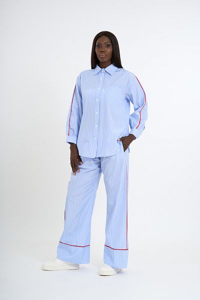 HANIQA Women's Striped Casual Suit