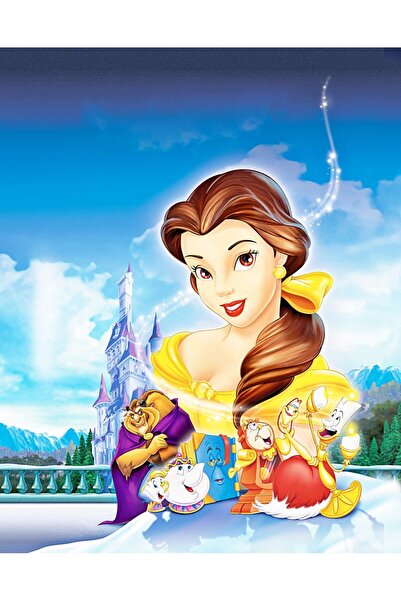 media Αυτοκόλλητη και πλενόμενη τοιχογραφία Η Πεντάμορφη και το Τέρας, 135 x ...