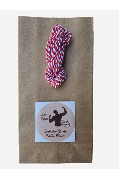 Dekals 1 Adet 13x24 Küçük Boy Babalar Günü Hazır Hediye Paketi Seti (Hediye P...