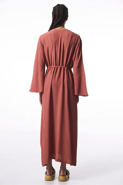 Penti Tile Color Olivia Crinckle Long Sleeve Oversize Kimono