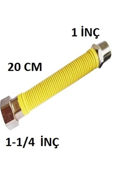Yerli DOĞALGAZ SAYAÇ BAĞLANTI FLEXİ & KUTU FLEXİ & 1-1/4 ( 20 cm ) 1-1/4*1 20 cm