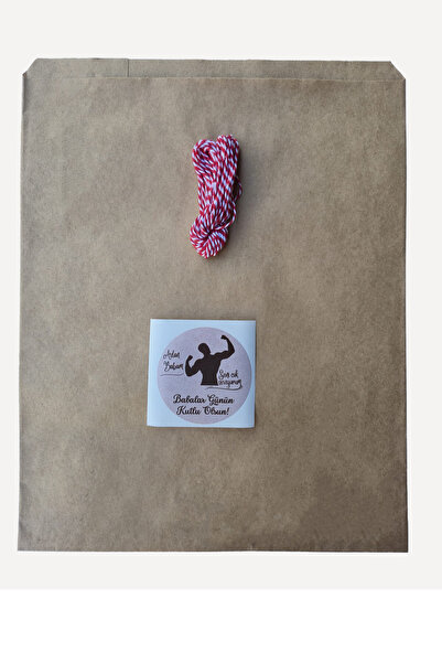 Dekals 1 Adet 32x40 Babalar Günü Hazır Hediye Paketi Seti Gömlek, Sweat vs. uygun (Paket+ip+ ETİKET-8CM)