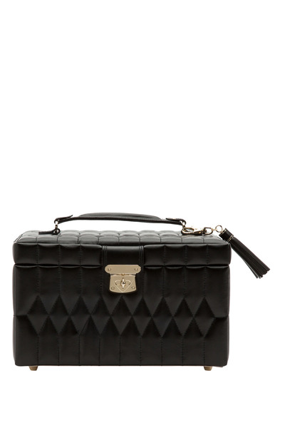 Wolf Caroline Orta Boy Deri Takı Kutusu LusterLoc™ ve Seyahat Kutulu 28,8x22x18 cm