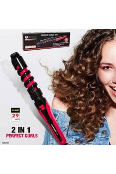 FOXMAG24 2 in 1 ceramic spiral hair curler for locks