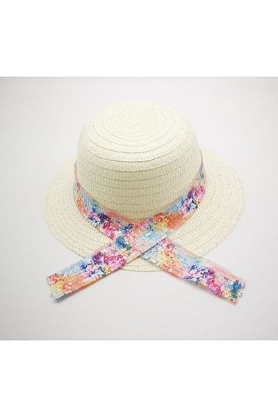 By Piera Girl's Straw Hat 8800
