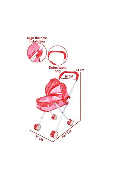 rexa Musical Iron Baby Stroller With Baby Boy And Other Accessories