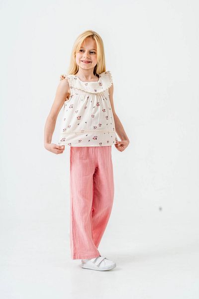 My Hanne Floral Patterned Girl's Muslin Set