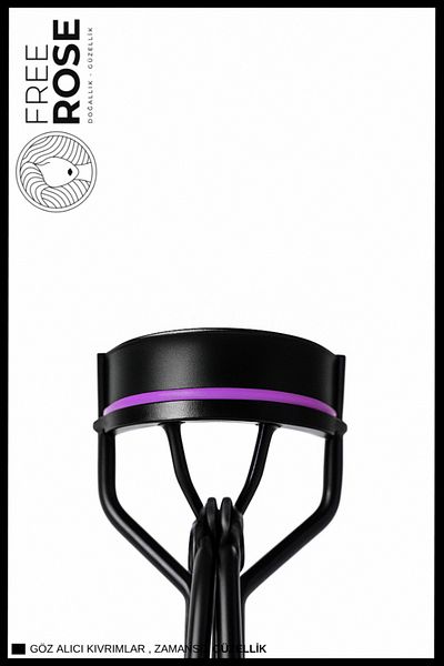 Free Rose Charming Purple Eyelash Curler Mc018A