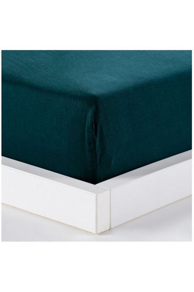 HomeVibes Fitted Sheet SATEEN 90x200 cm