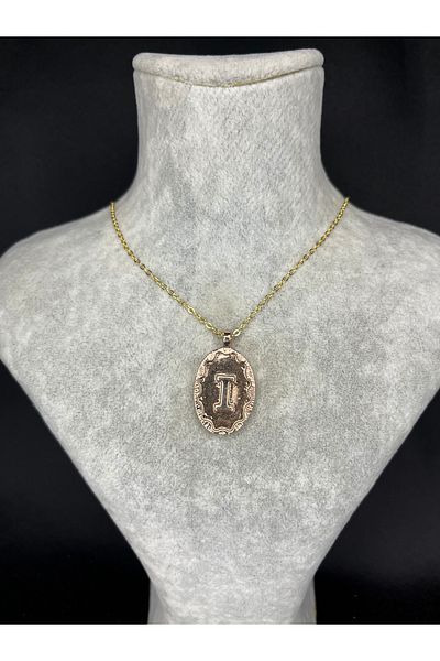 Mos Tespih Letter I Special Design Steel Necklace