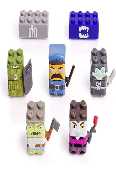 rexa Sick Bricks - Sick Team - 5 Character Pack - City vs Monster 21x15cm