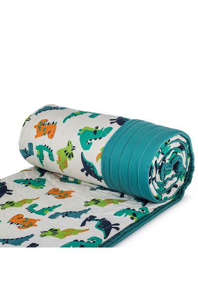 Orange Bed & Bath New Big | Single Bed Cover Two Piece - Big Dinosaurs