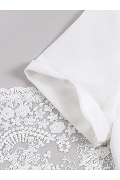 MORNİNG KİDS Girl's Leopard Cherry Printed White T-Shirt-Black Short Leggings Set