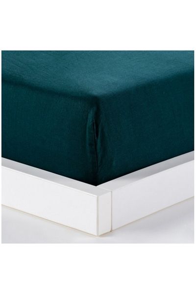 HomeVibes Fitted Sheet SATEEN 90x200 cm